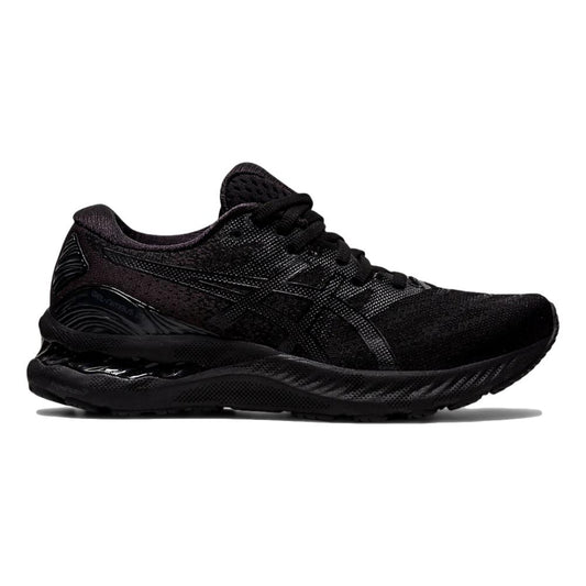 Women's Asics GEL-Nimbus 23, Black/Black, 7.5 D Wide