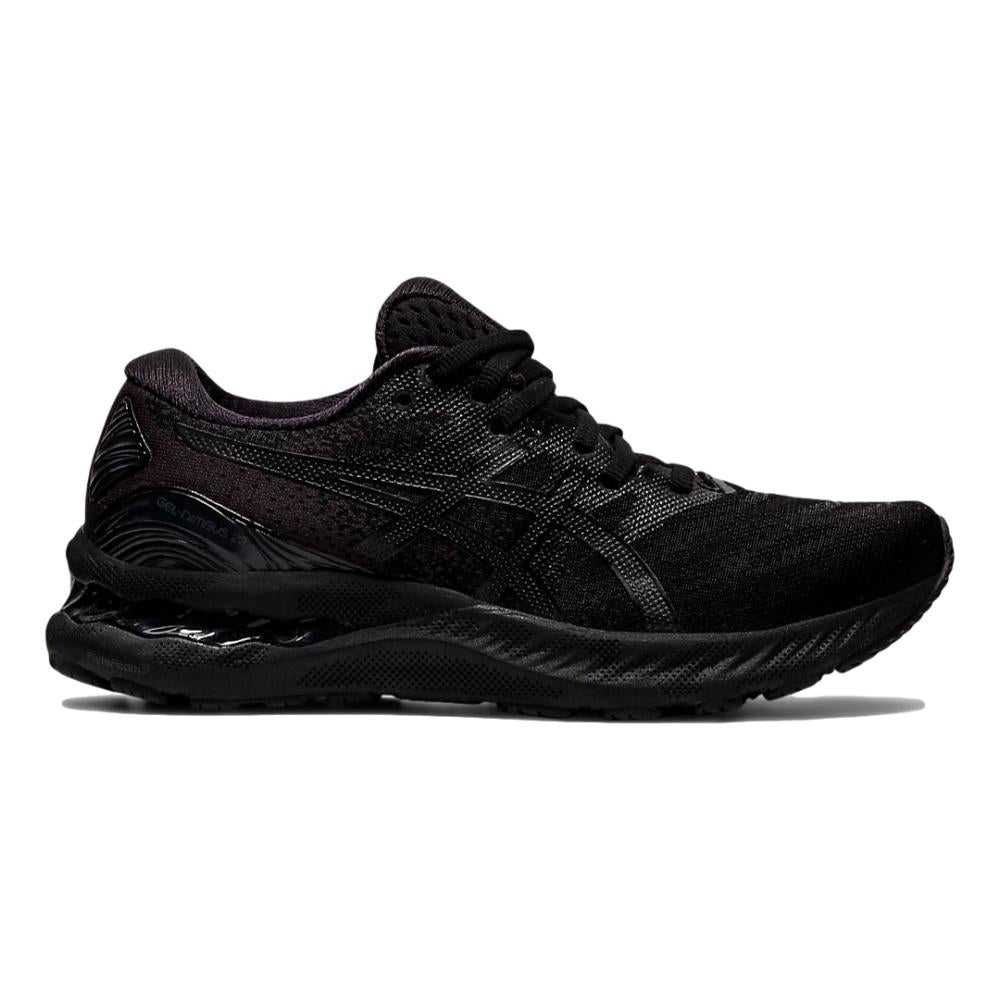 Women's Asics Gel-Nimbus 23, Black/Black, 8 D Wide