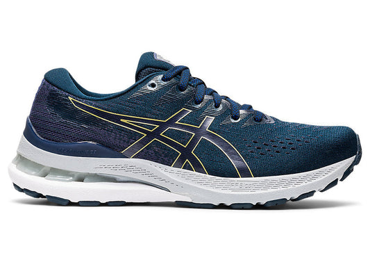 Women's Asics Gel-Kayano 28, French Blue/Thunder Blue, 8.5 D Wide