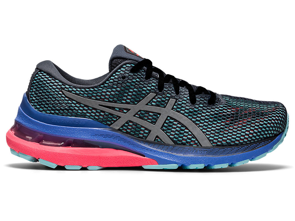 Women's Asics Gel-Kayano 28, Carrier Grey/Pure Silver, 10 B Medium