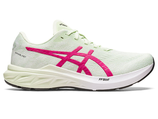 Women's Asics Dynablast 3, Whisper Green/Pink Rave, 7 B Medium