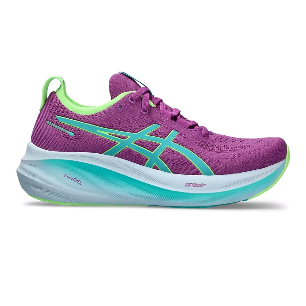 Women's Asics GEL-Nimbus 26 Lite-Show, Lite-Show/Illuminate Green, 9 B Medium
