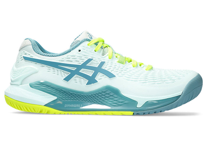Women's Asics Gel-Resolution 9, Soothing Sea/Gris Blue, 8.5 D Wide