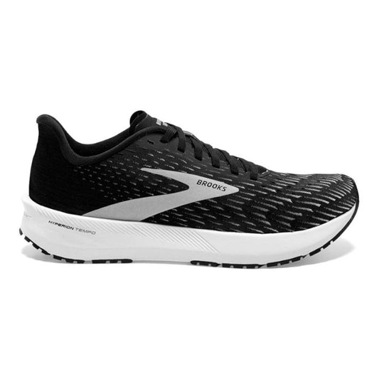 Men's Brooks Hyperion Tempo, Black/Silver/White, 9.5 D Medium