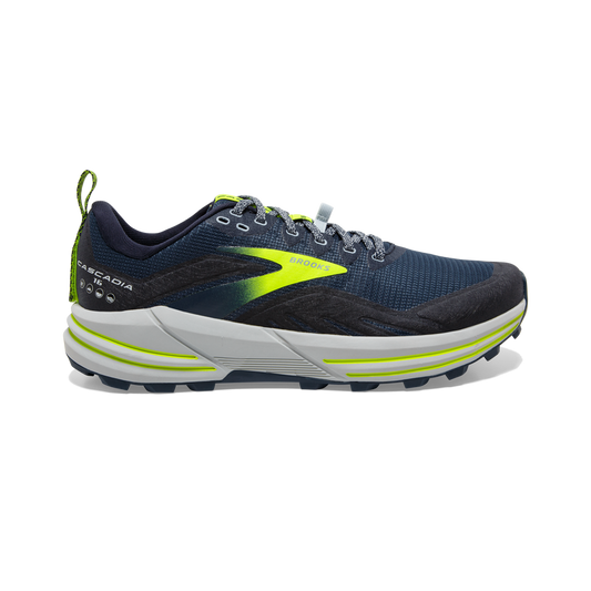 Men's Brooks Cascadia 16, Titan/Peacoat/Nightlife, 10.5 D Medium