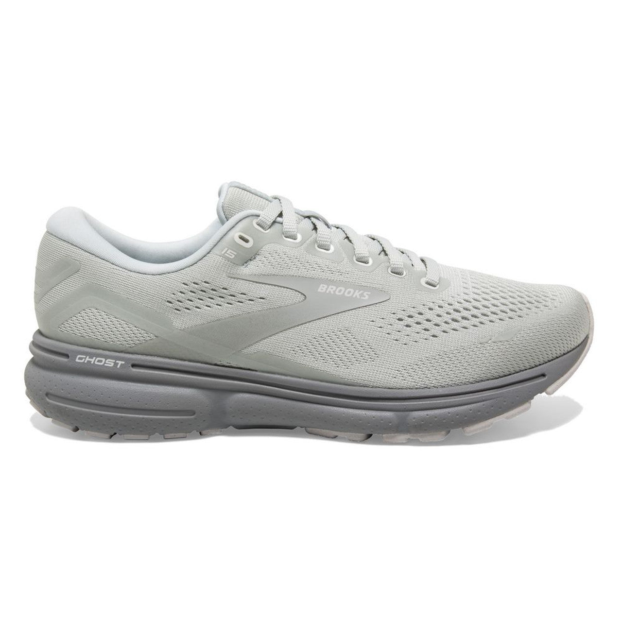 Men's Brooks Ghost 15, Illusion/White, 9.5 D Medium