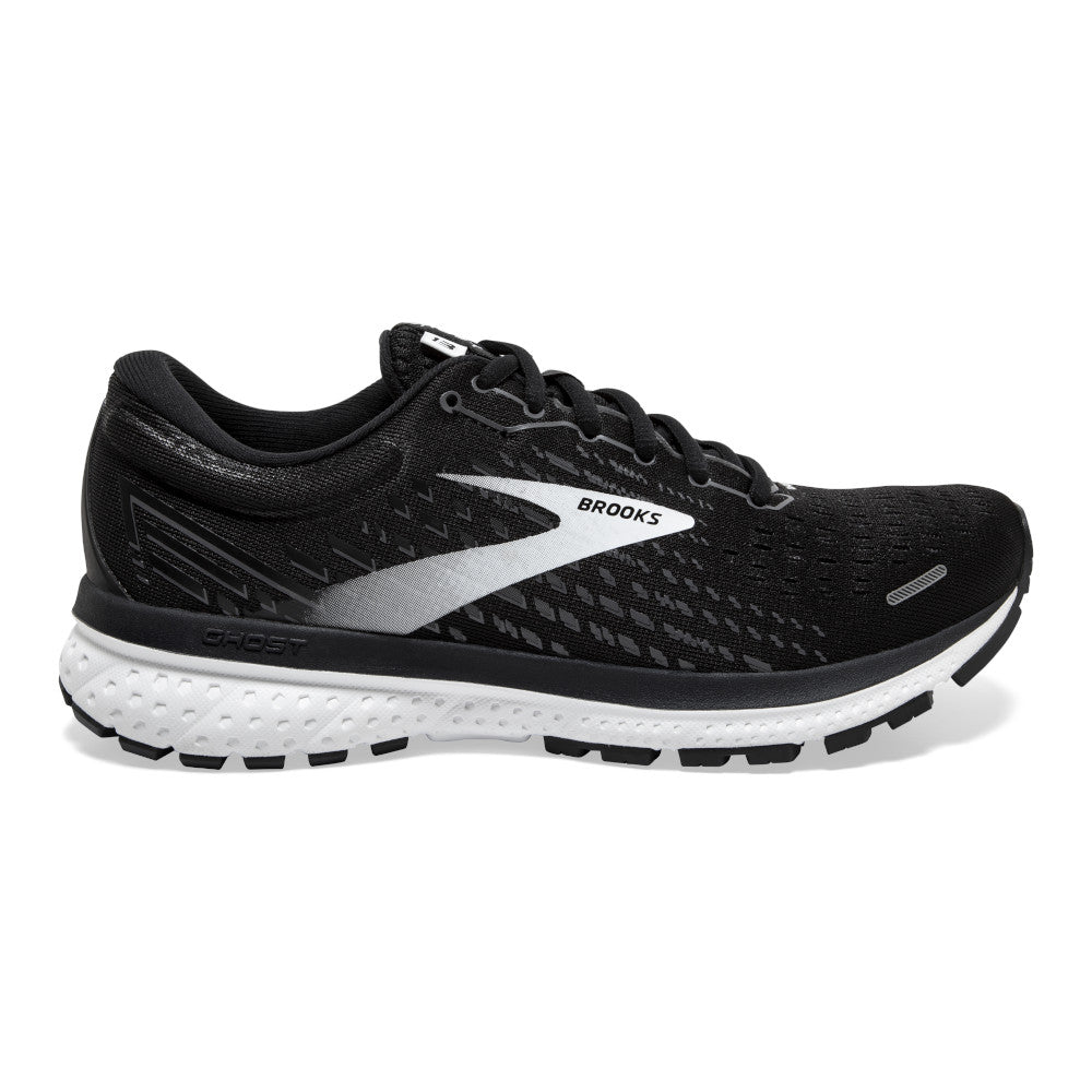 Women's Brooks Ghost 13, Black/Blackened Pearl/White, 10.5 B Medium