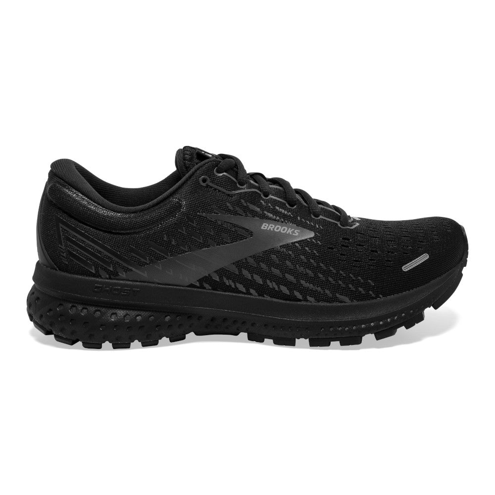 Women's Brooks Ghost 13, Black/Black, 6.5 D Wide