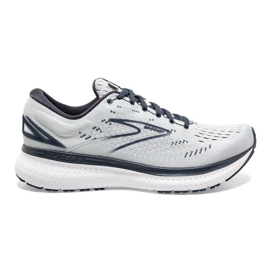 Women's Brooks Glycerin 19, Grey/Ombre/White, 10.5 B Medium