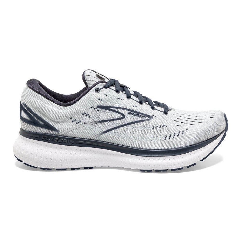 Women's Brooks Glycerin 19, Grey/Ombre/White, 10.5 2A Narrow
