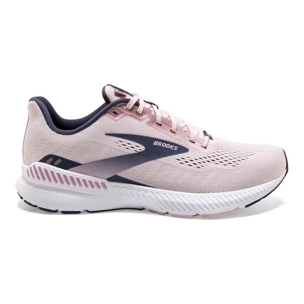 Women's Brooks Launch GTS 8, Primrose/Ombre/Metallic, 10 B Medium
