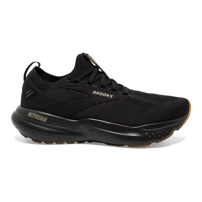 Men's Brooks Glycerin StealthFit 21, Black/Cream/Biscuit, 12 D Medium