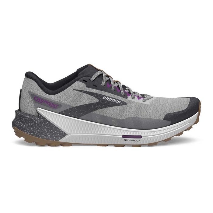 Women's Brooks Catamount 2, Alloy/Oyster/Violet, 8 B Medium