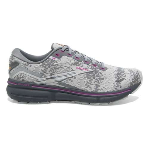 Women's Brooks Ghost 15, White/Oyster/Oriole, 7 B Medium