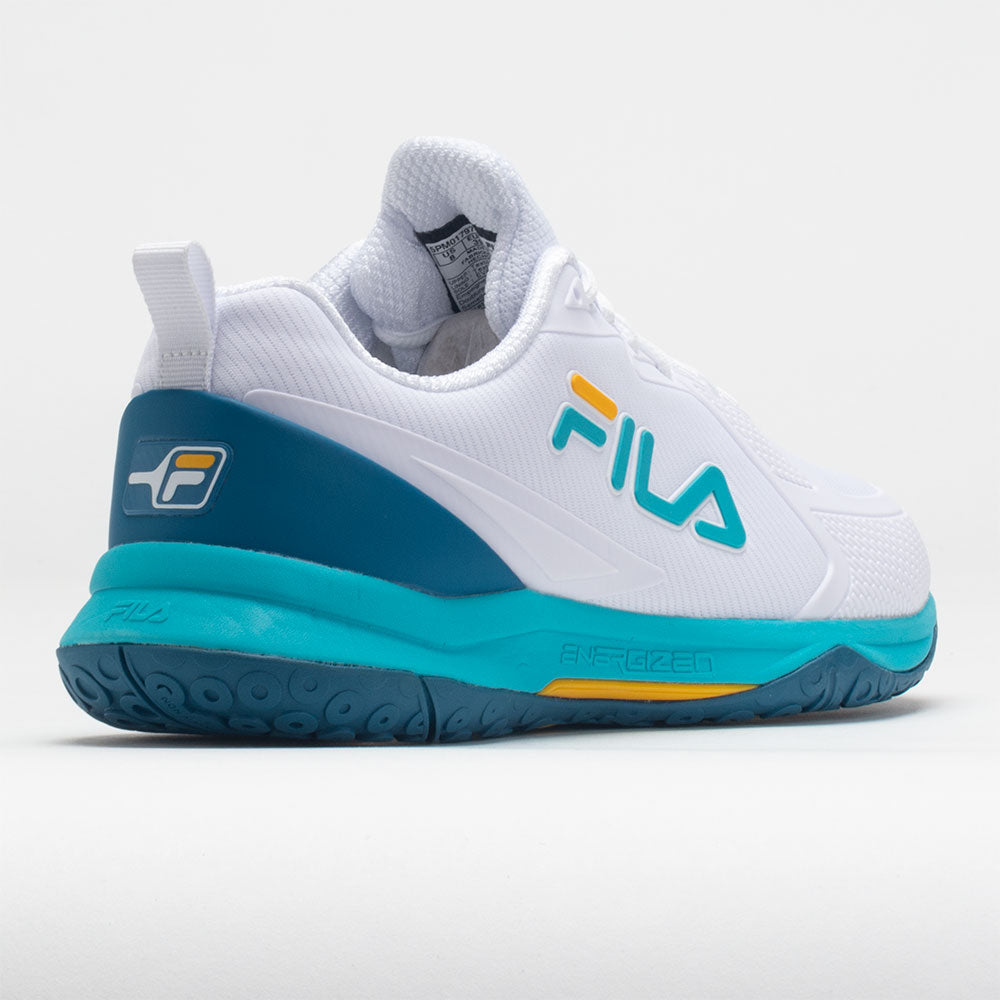 Fila Volley Burst Women's   White/Scuba Blue/Gold Fusion