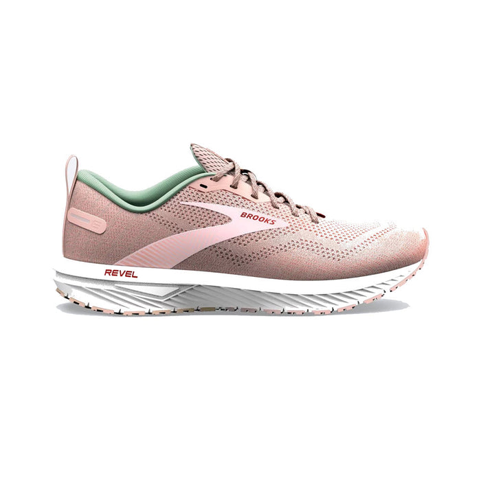 Women's Brooks Revel 6, Peach Whip/Pink, 9.5 B Medium