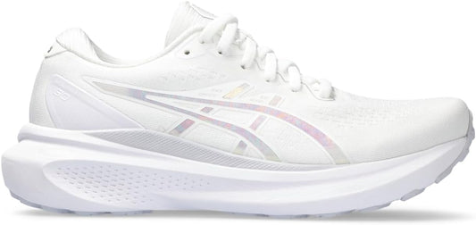 Women's Asics Gel-Kayano 30 Anniversary, White/Lilac Hint, 9 B Medium