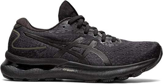 Women's Asics Gel-Nimbus 24, Black/Black, 6 B Medium