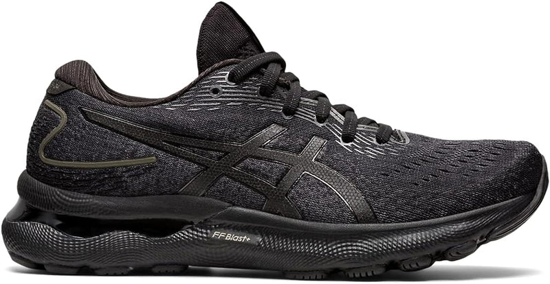 Women's Asics Gel-Nimbus 24, Black/Black, 10 D Wide