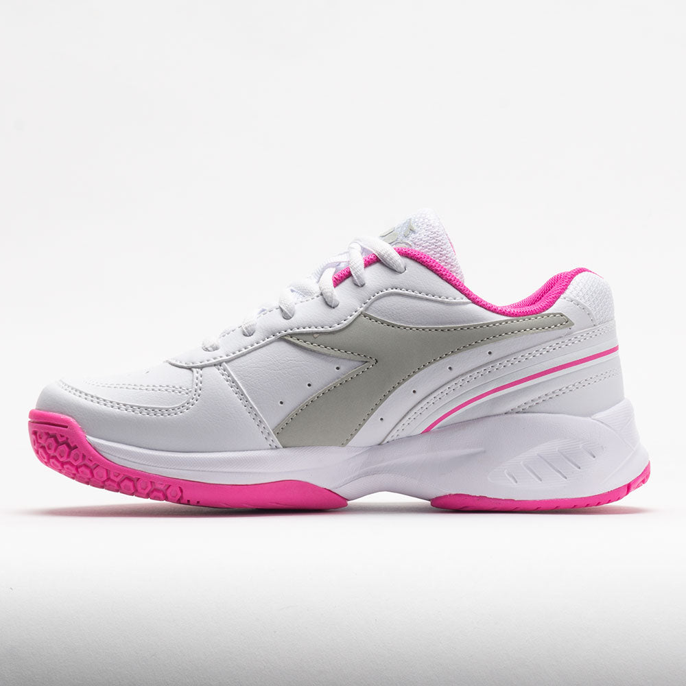Diadora Challenge 4 SL Junior White/Silver/Rodamine Red