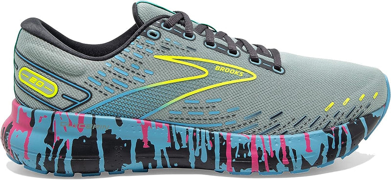 Women's Brooks Glycerin GTS 20, Jadeite/Alaskan Blue/Ebony, 7 B Medium