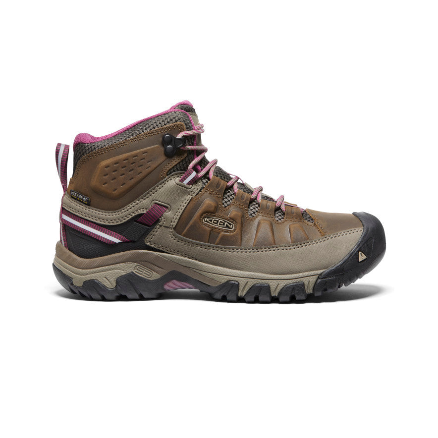 Women's Keen Targhee III Mid Waterproof, Weiss/Boysenberry, 7.5 B Medium