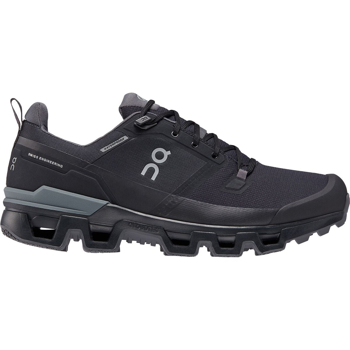 Men's On Cloudwander Waterproof, Black/Eclipse, 11.5 D Medium