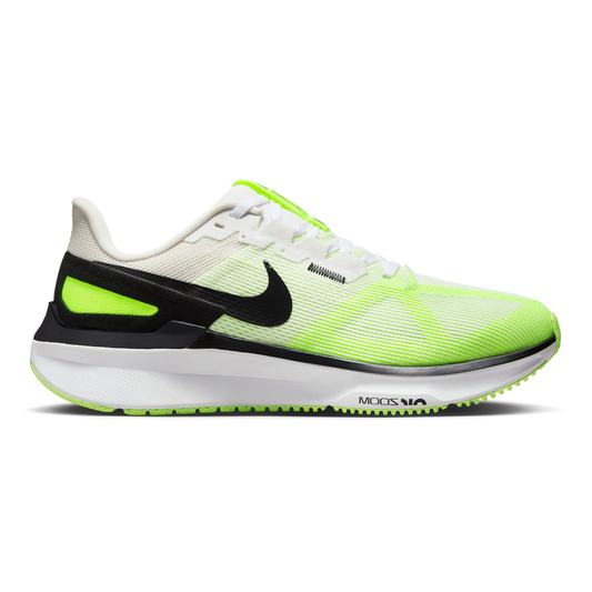 Men's Nike Structure 25, White/Black-Volt-Phantom, 13 D Medium