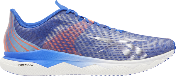Men's Reebok Floatride Run Fast 3.0, Court Blue/White/Orange Flare, 8 D Medium