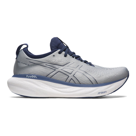 Men's Asics Gel-Nimbus 25, Sheet Rock/Indigo Blue, 12.5 D Medium