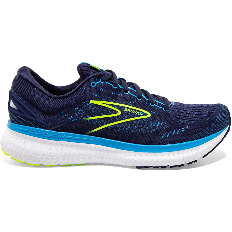 Men's Brooks Glycerin 19, Navy/Blue/Nightlife, 9.5 D Medium