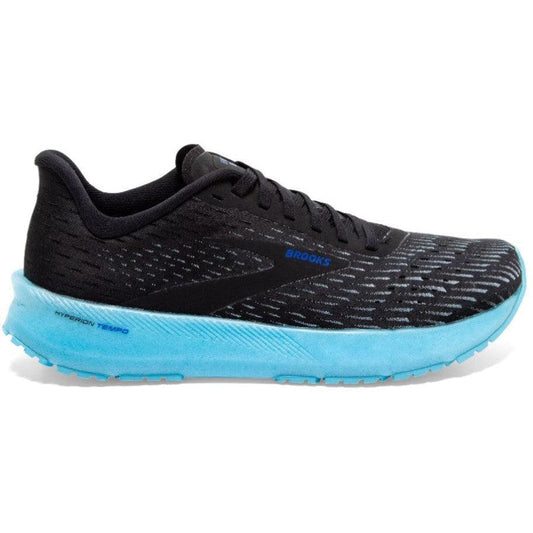 Men's Brooks Hyperion Tempo, Black/Iced Aqua/Blue, 14 D Medium