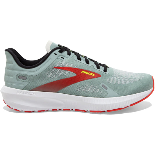Men's Brooks Launch 9, Blue Surf/Black/Cherry Tomato, 10 D Medium