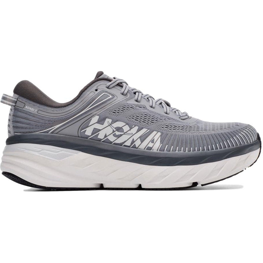 Men's Hoka One One Bondi 7, Wild Dove/Dark Shadow, 11.5 D Medium