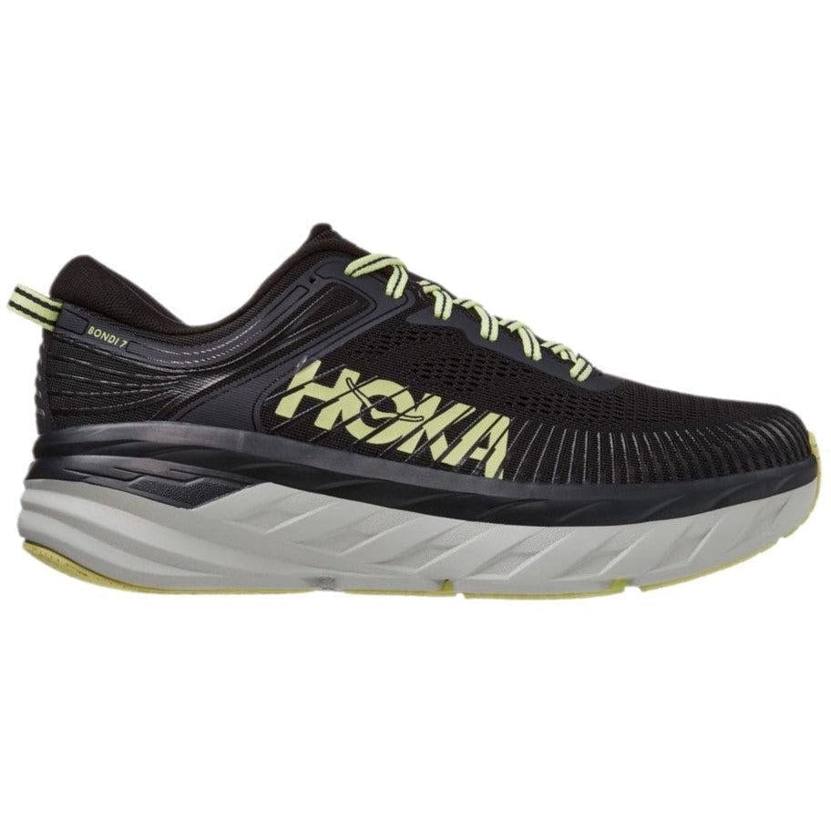 Men's Hoka One One Bondi 7, Blue Graphite/Butterfly, 12 2E Wide