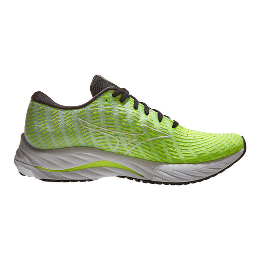 Men's Mizuno Wave Rider 26, Neo Lime/White, 11 D Medium