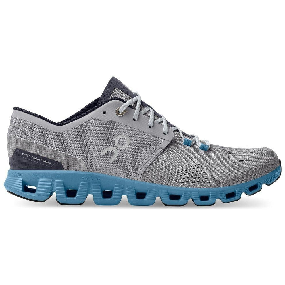 Men's On Cloud X, Alloy/Niagra, 11 D Medium