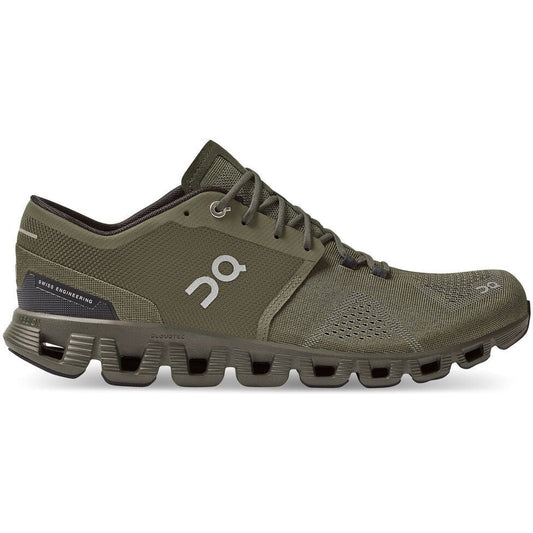 Men's On Cloud X, Olive/Fir, 13 D Medium