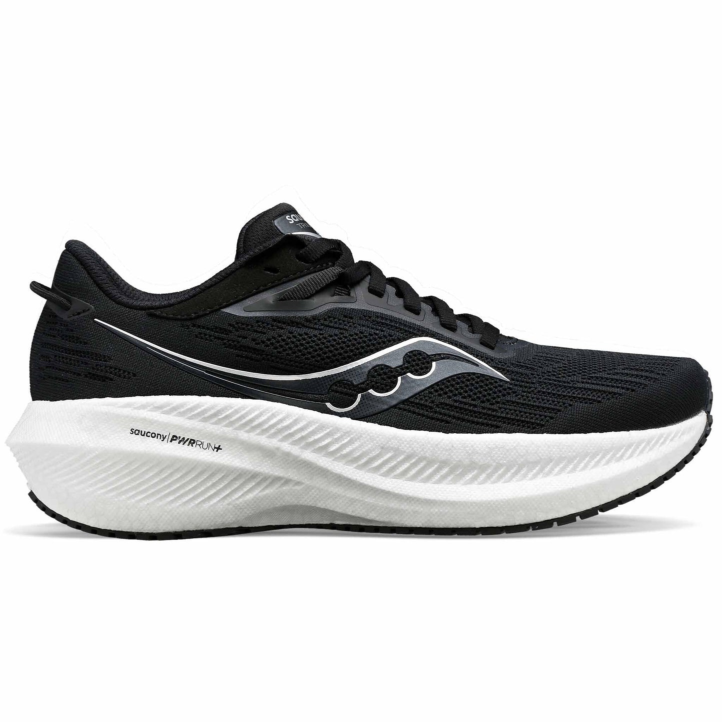 Men's Saucony Triumph 21, Black/White, 10.5 2E Wide