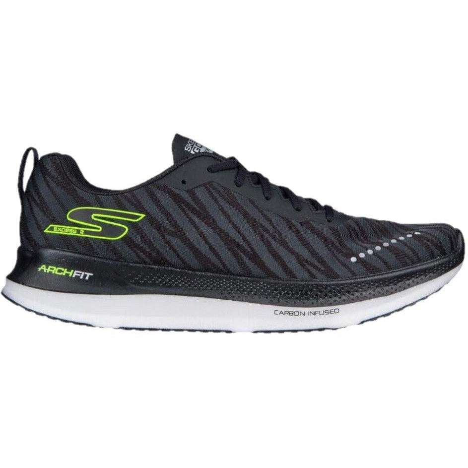 Men's Skechers Go RUN Razor Excess 2, Black/White, 13 D Medium