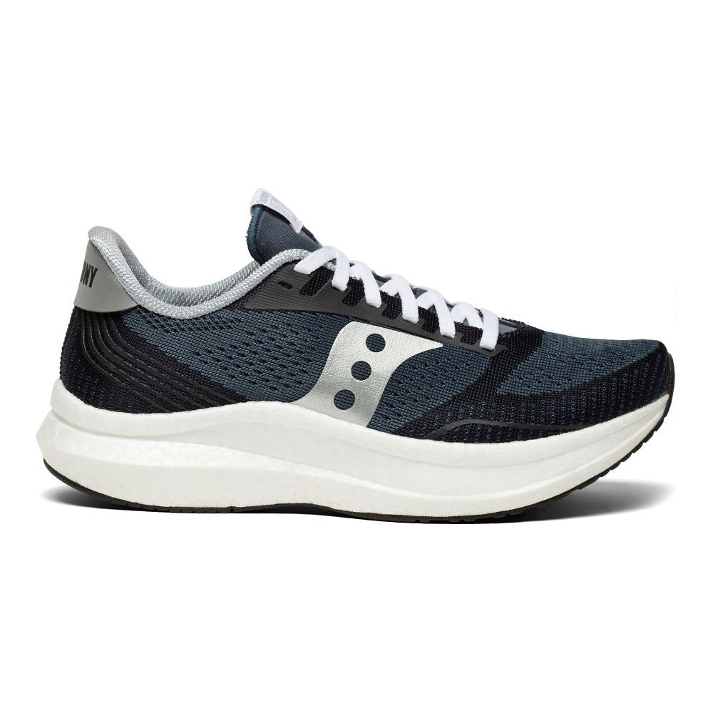 Women's Saucony Endorphin Pro, Icon Pack - Navy/Silver, 10.5 B Medium