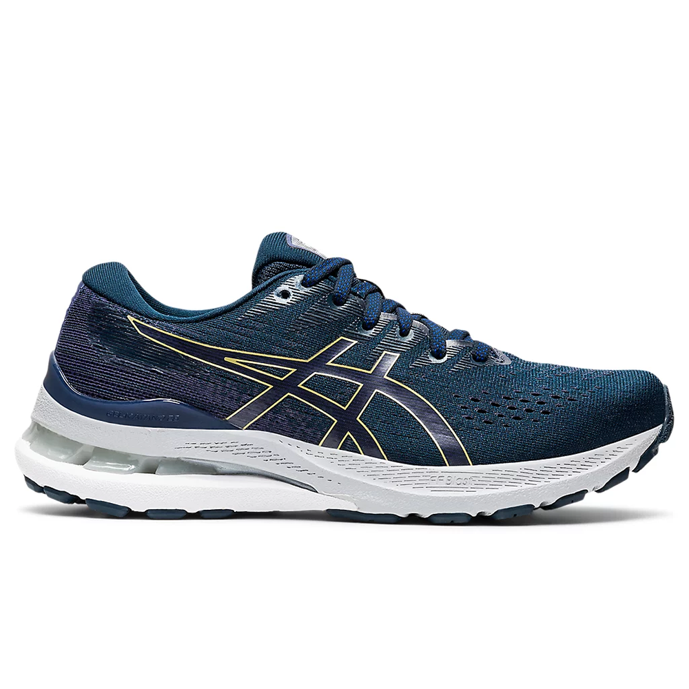 Women's Asics Gel-Kayano 28, French Blue/Thunder Blue, 9 D Wide
