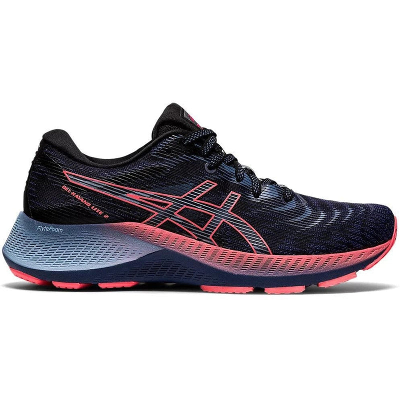 Women's Asics Gel-Kayano Lite 2, Thunder Blue/Blazing Coral, 8 B Medium