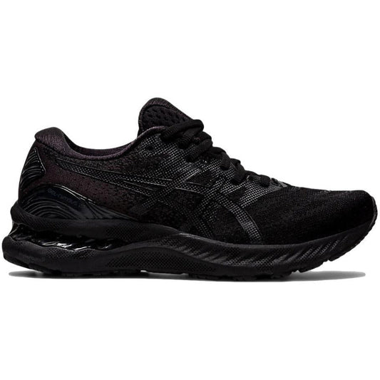 Women's Asics GEL-Nimbus 23, Black/Black, 11 B Medium