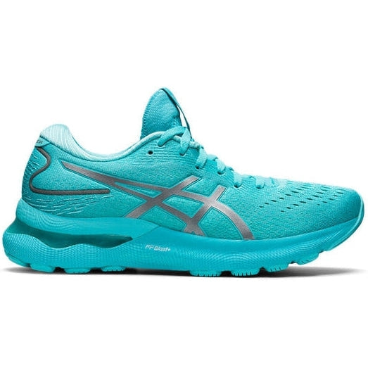 Women's Asics Gel-Nimbus 24 Lite-Show, Lite-Show/Ice Mint, 8.5 B Medium