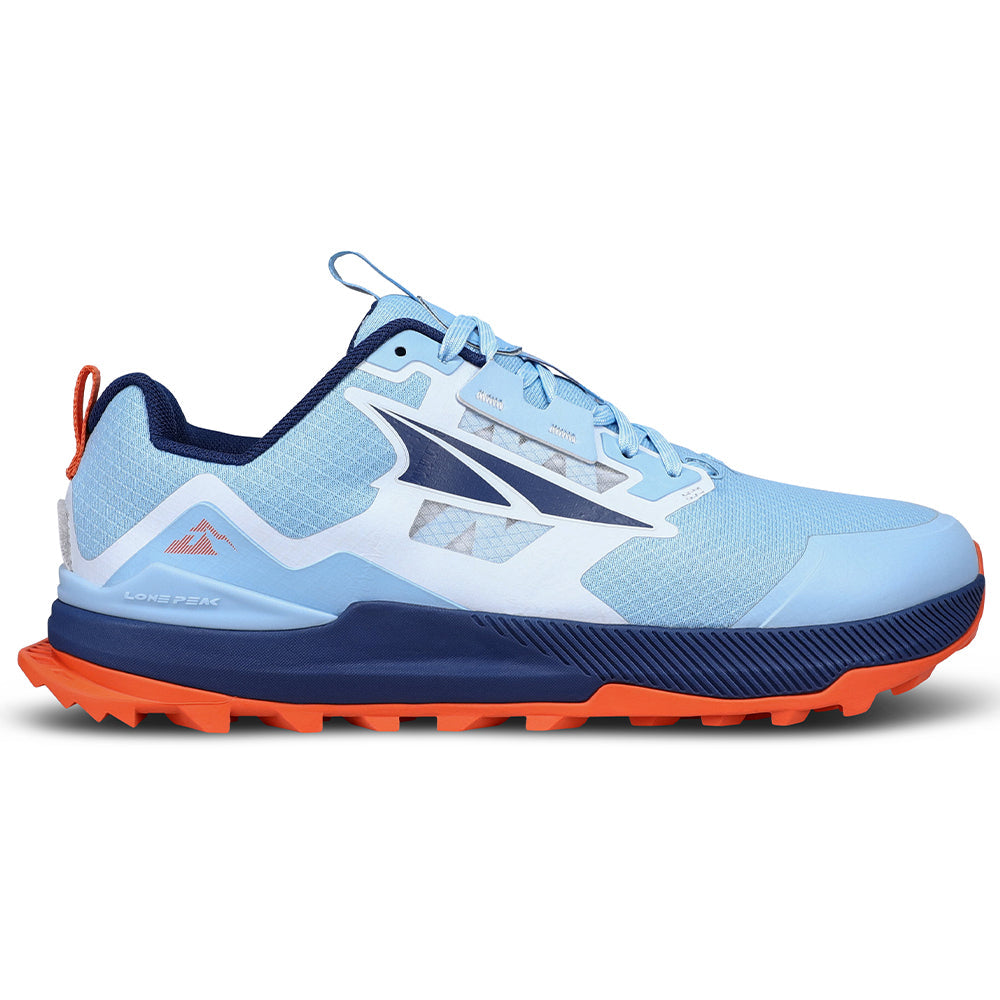 Women's Altra Lone Peak 7, Blue/Orange, 6.5 B Medium