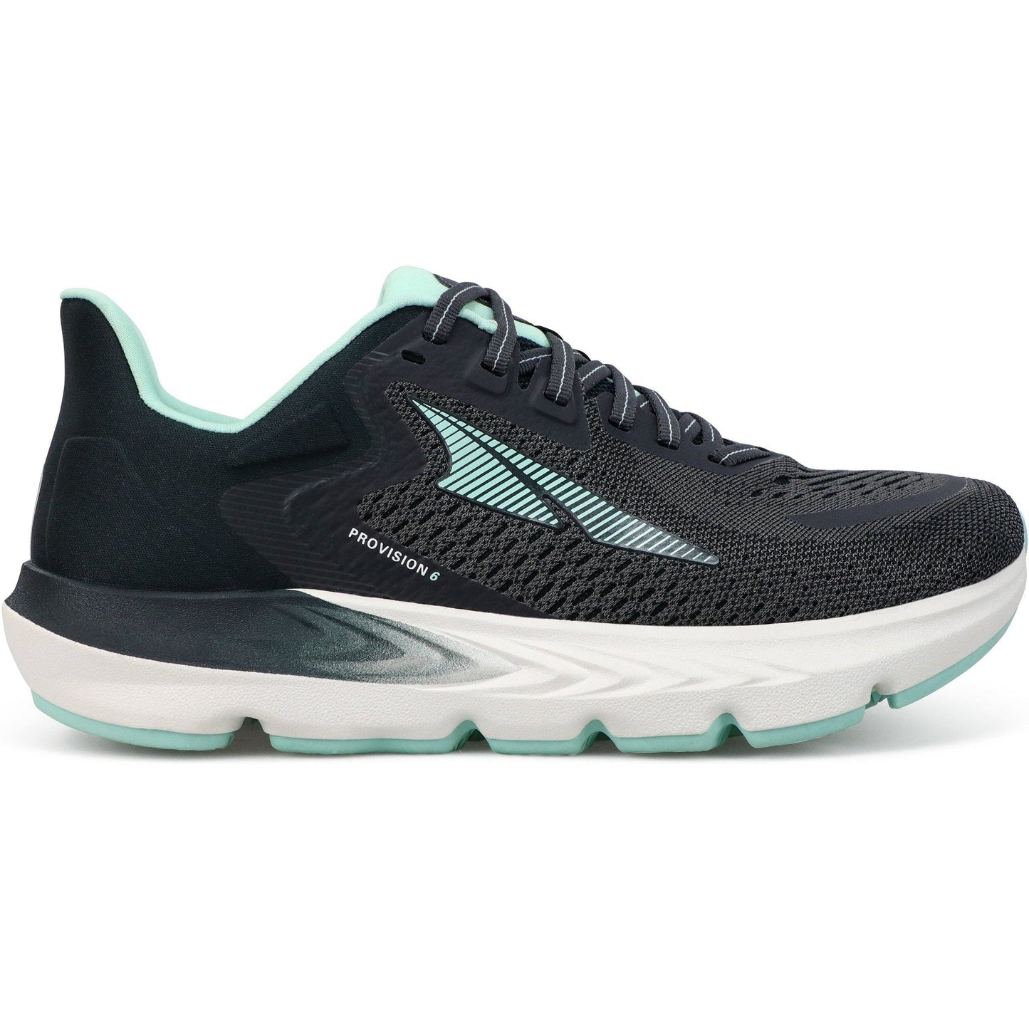Women's Altra Provision 6, Black/mint, 6 B Medium