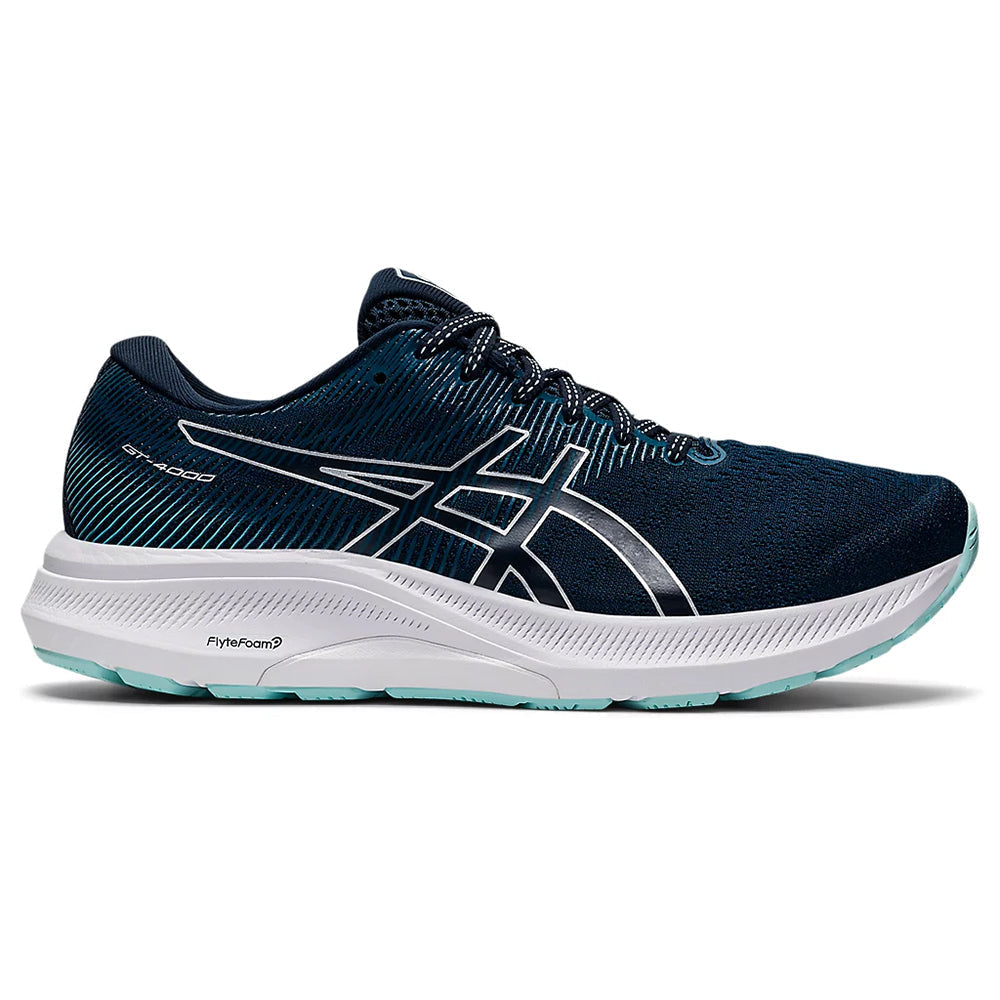 Women's Asics GT-4000 3, French Blue/Pure Silver, 8 D Wide