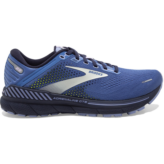 Women's Brooks Adrenaline GTS 22, Blue/Purple/Nightlife, 6 B Medium