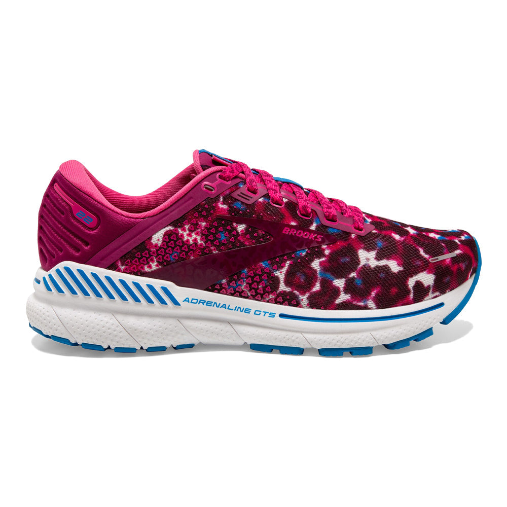 Women's Brooks Adrenaline GTS 22, Magenta/White/Raspberry, 6.5 B Medium
